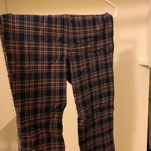 Urban Outfitters Stretchy Plaid Flare Pants